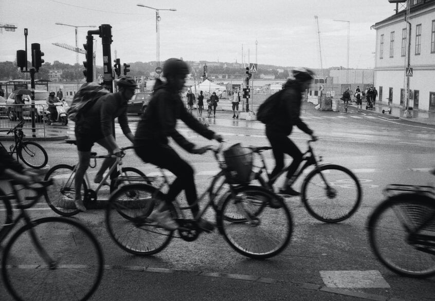 Cyklister i rusningstid