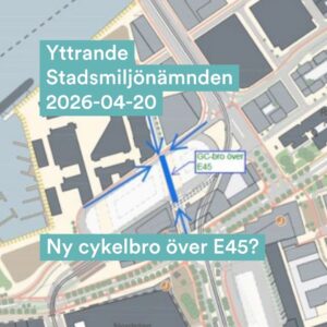 Karta över gång- och cykelbro E45